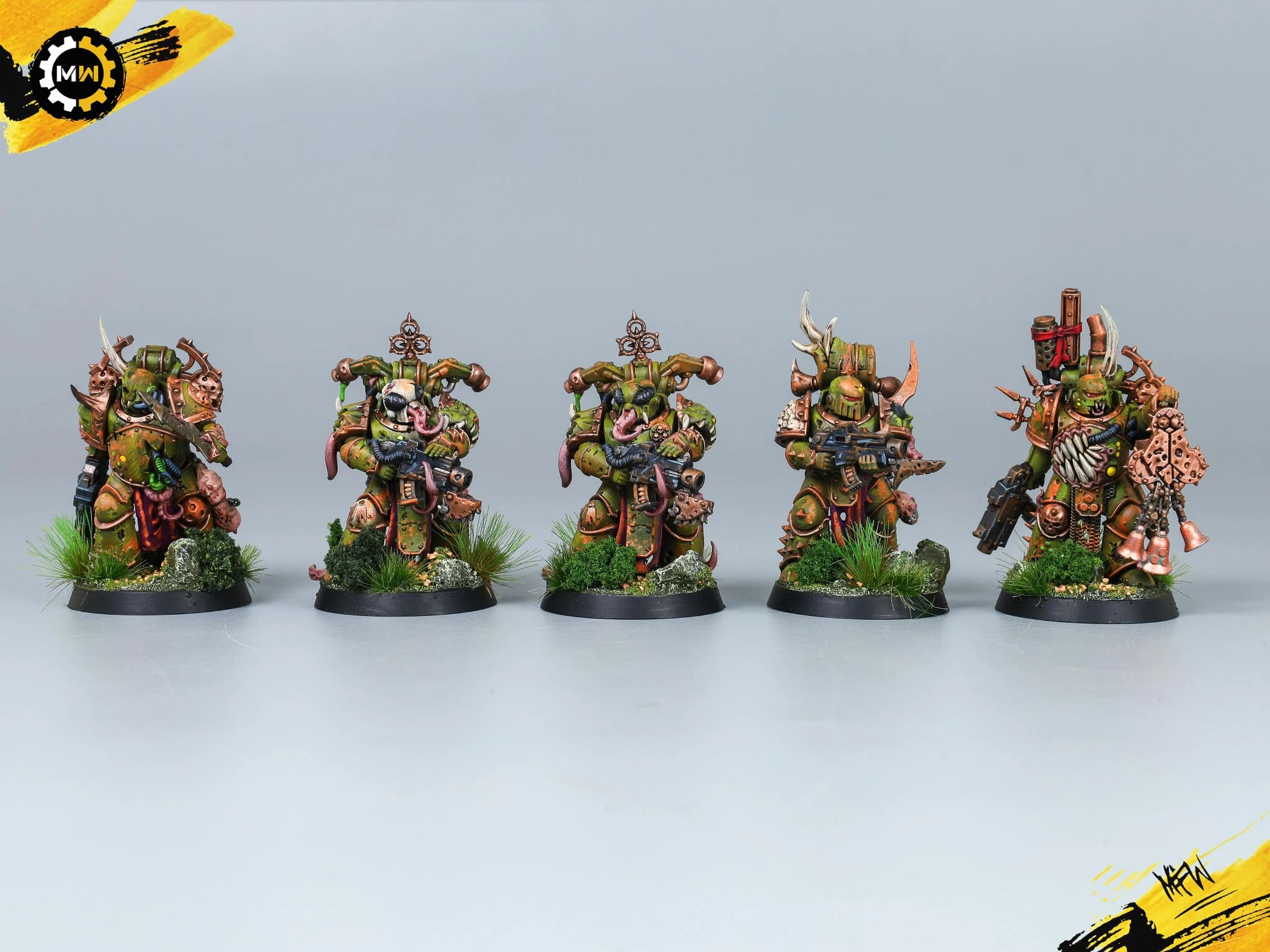 Custom Death Guard Army - 30/40k Scheme