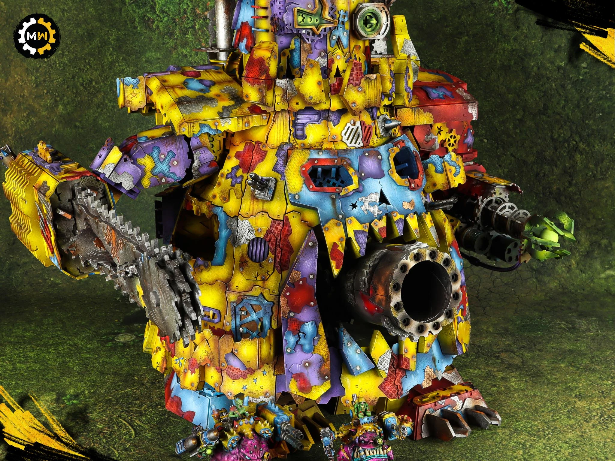 Custom Ork God Busta Mega Stompa