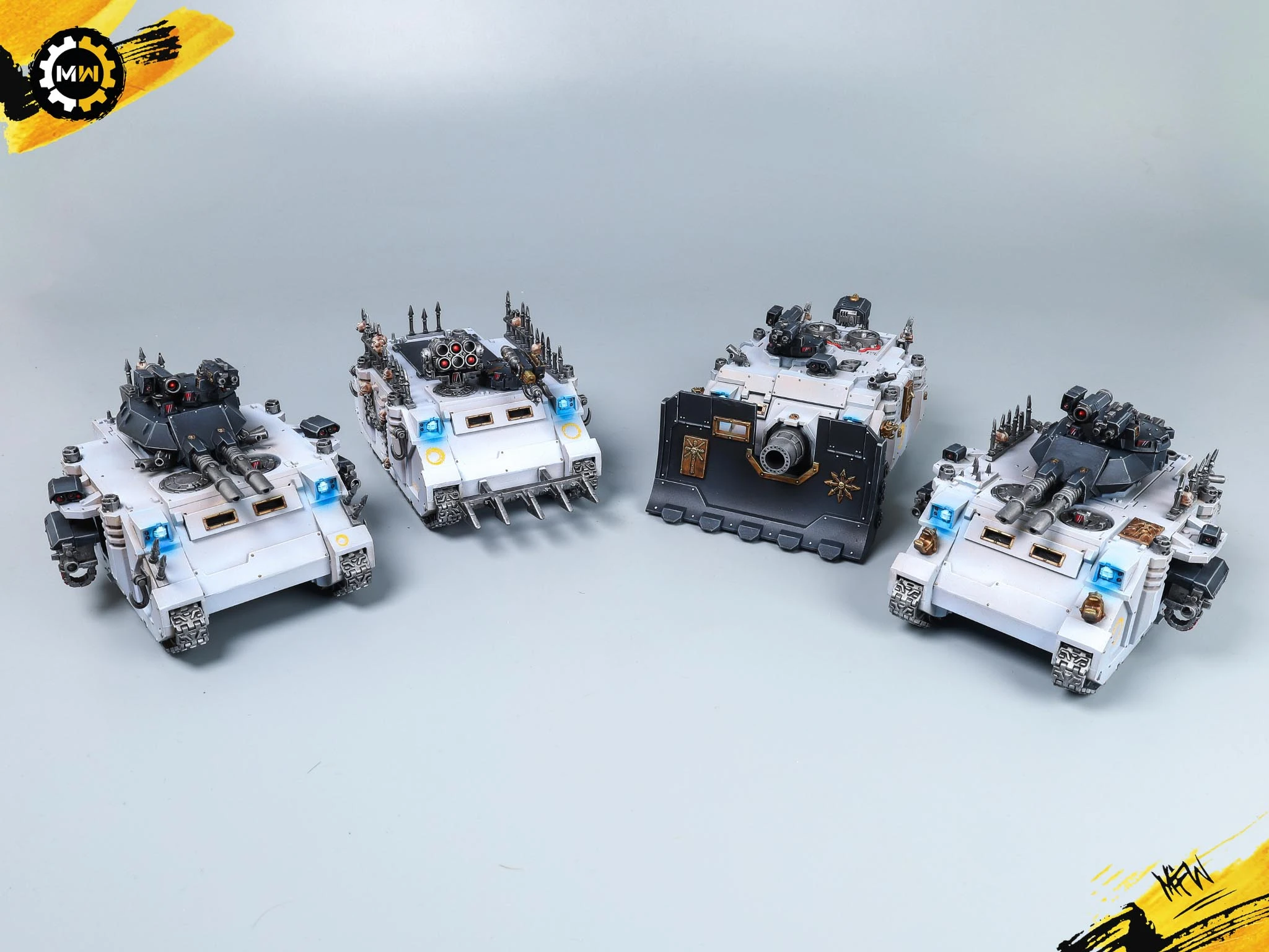 Custom White Thousand Sons Showcase