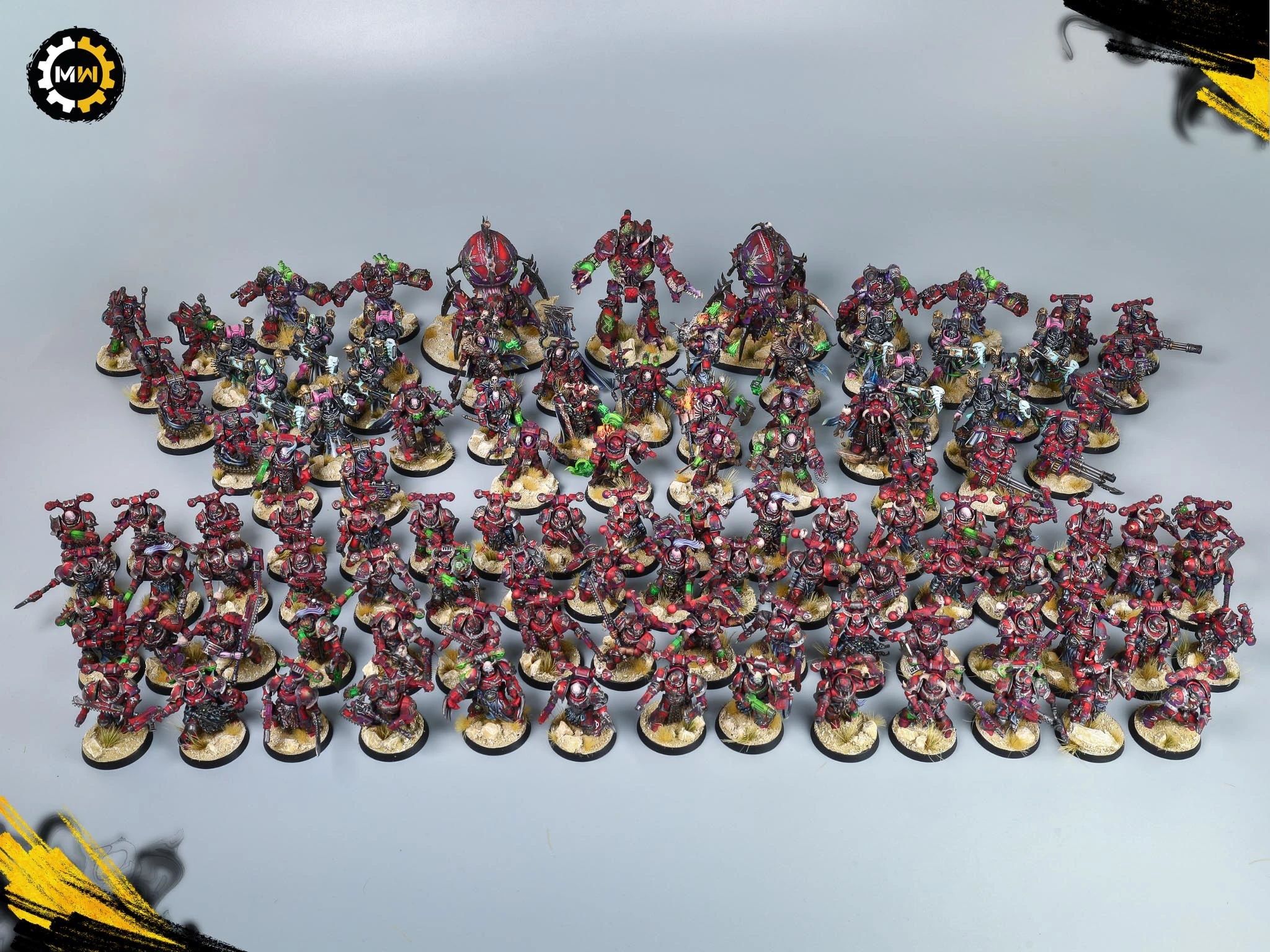 243-Model Magenta Word Bearers Army