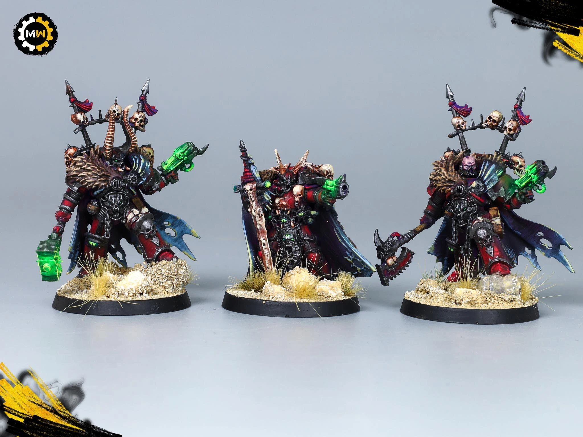 243-Model Magenta Word Bearers Army