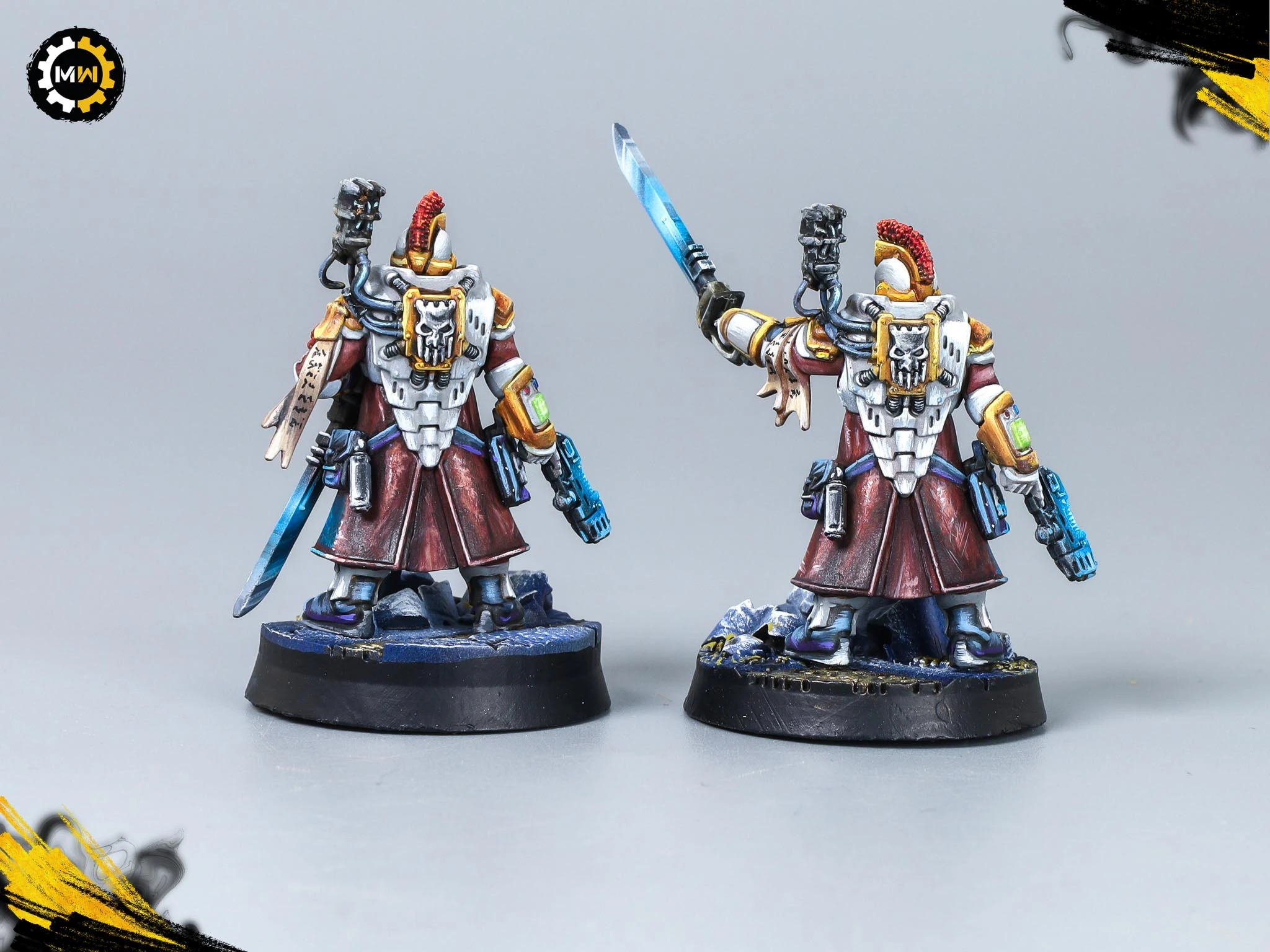 Painted Palanite Enforcers - Necromunda Miniatures