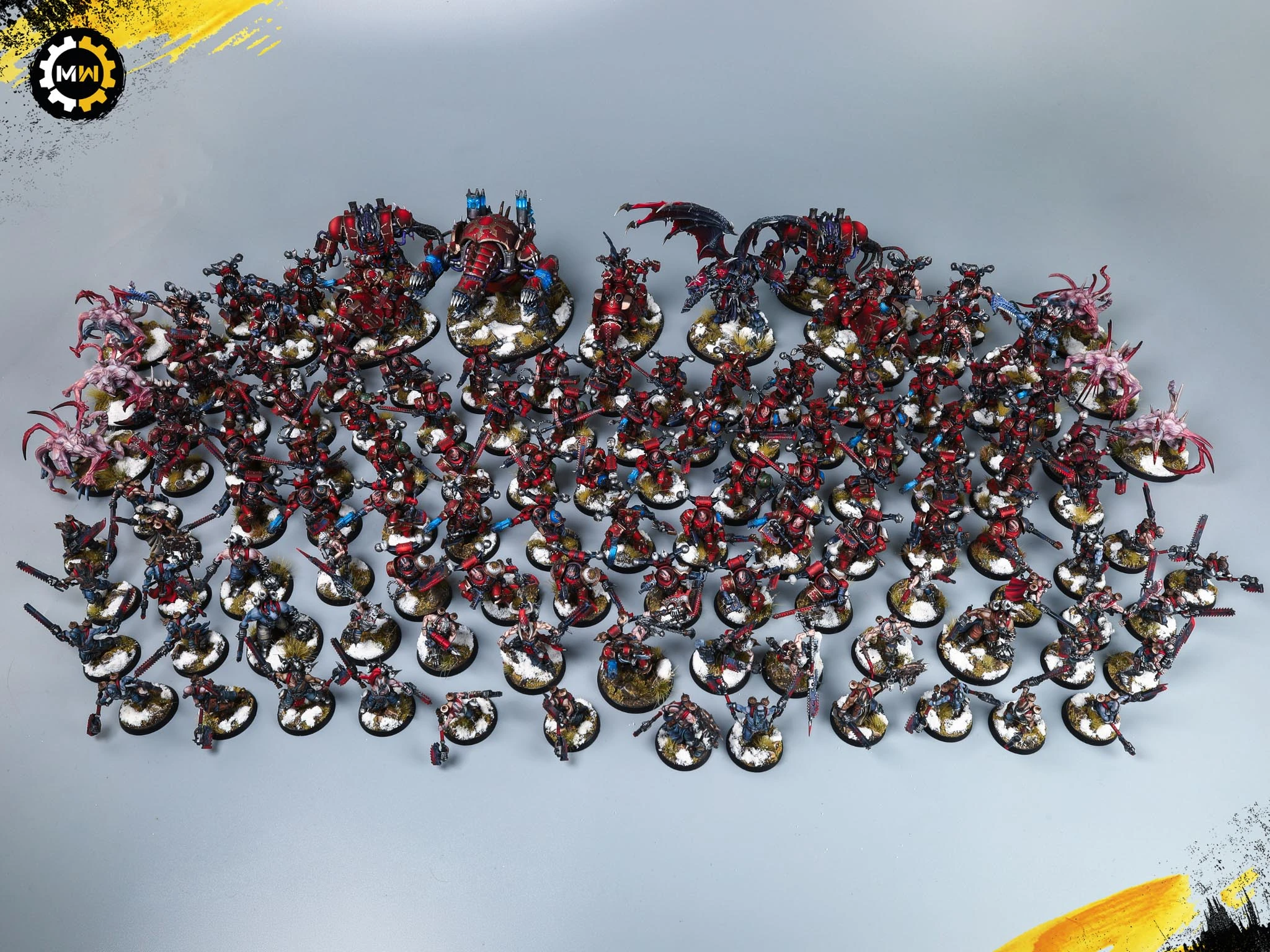Khorne Army on Snow Bases
