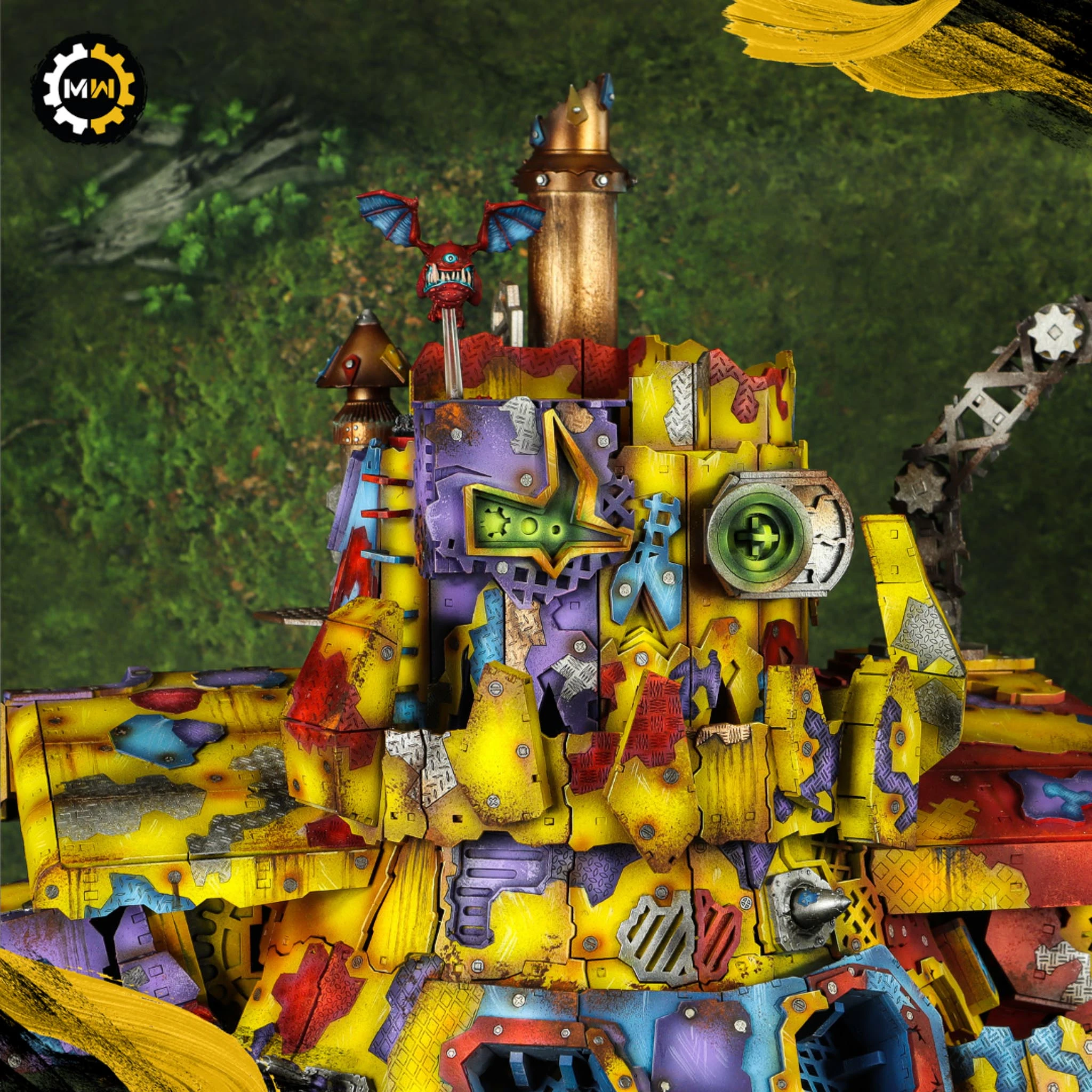 Custom Ork God Busta Mega Stompa