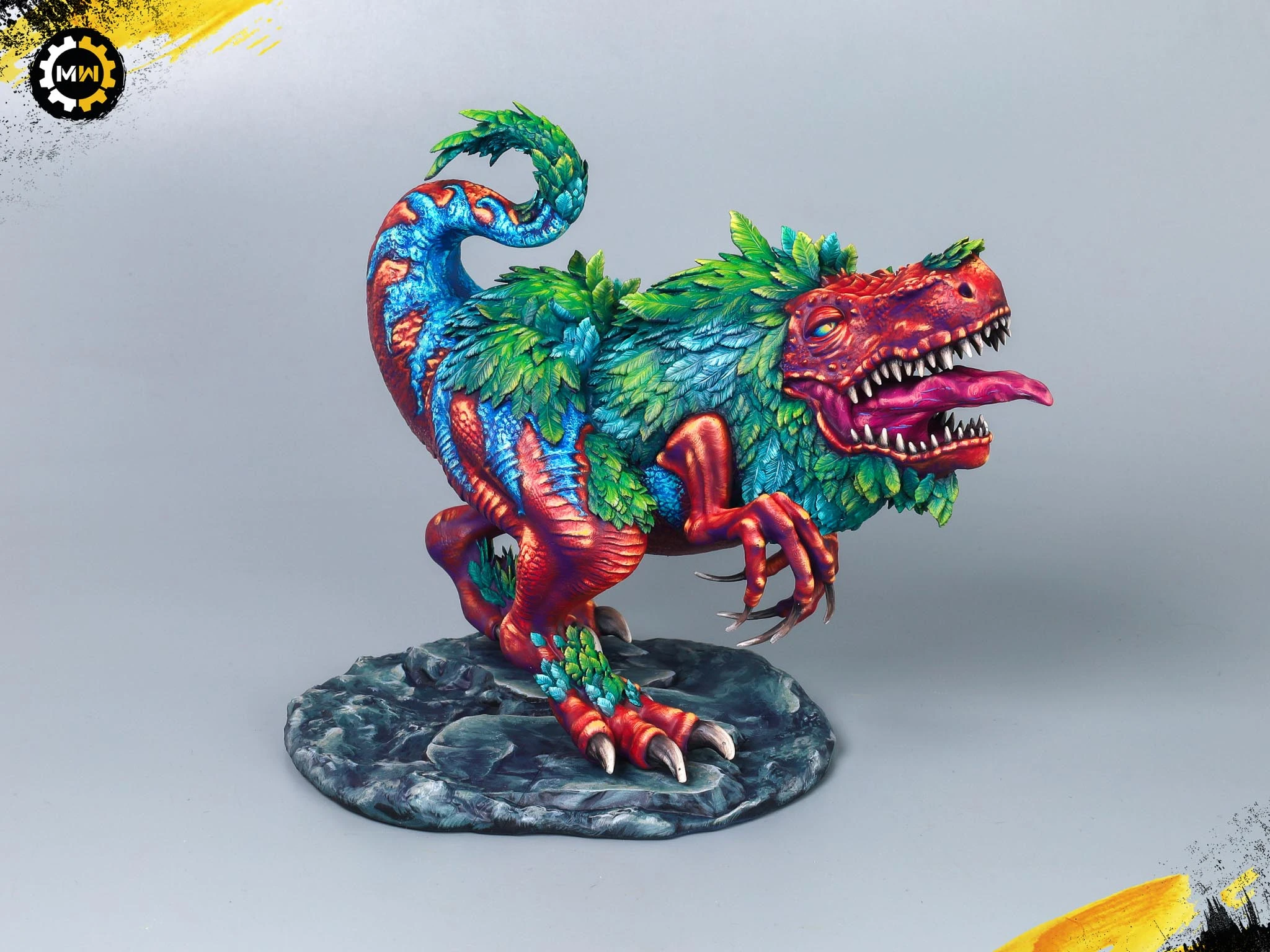 Custom 3D Printed Dinobird Miniature