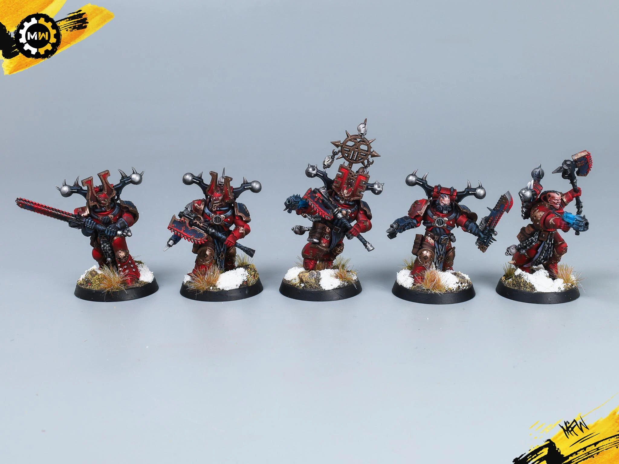 Khorne Army on Snow Bases