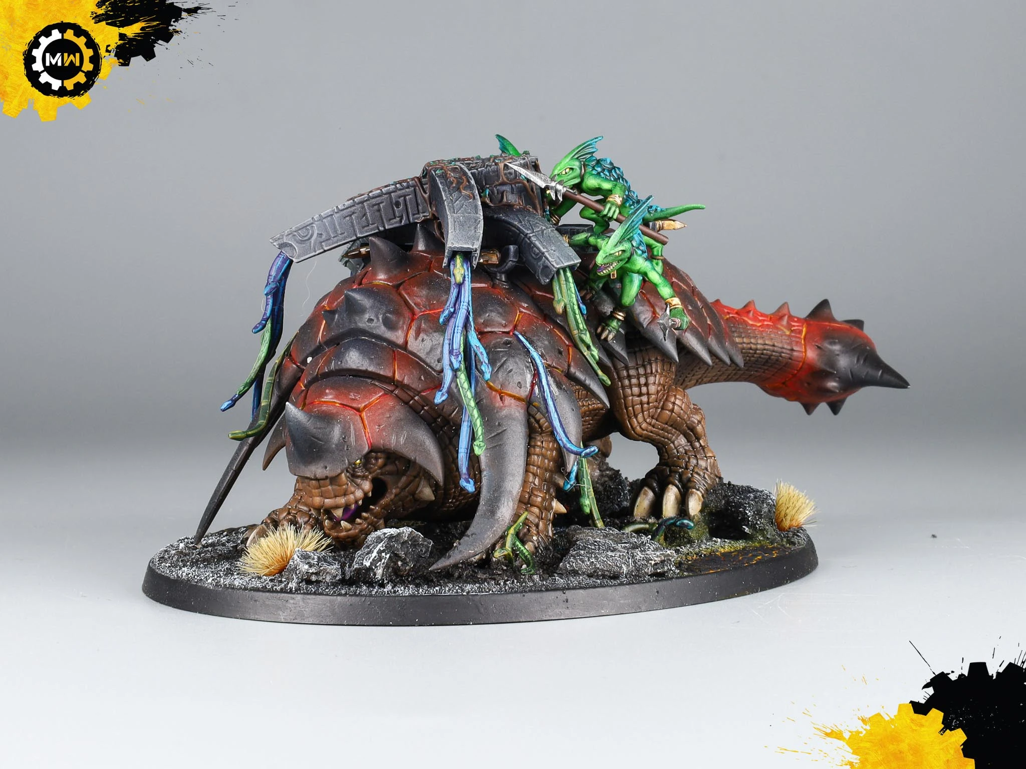 Custom Lava-Themed Seraphon Commission