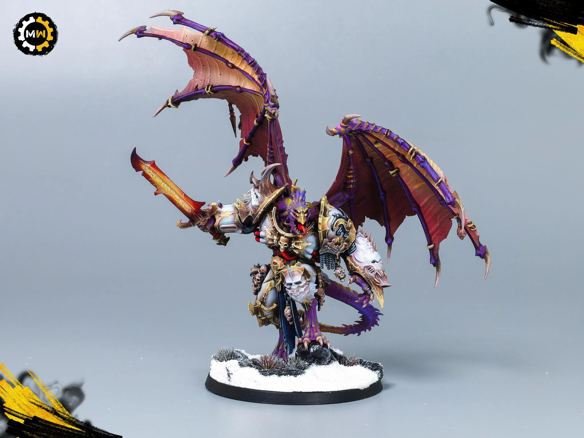 Custom White Thousand Sons Showcase
