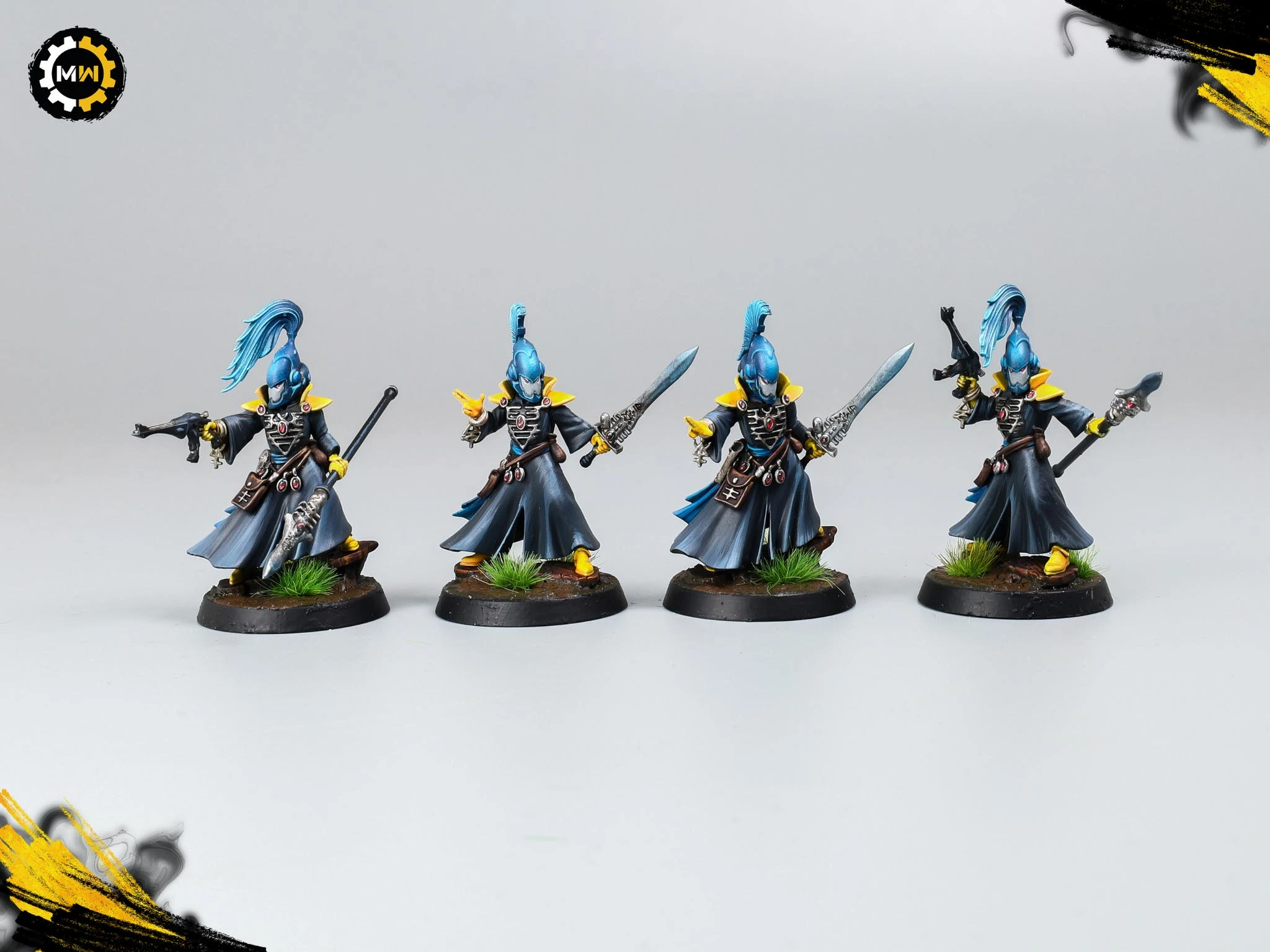 Yellow and Blue Aeldari Army Showcase