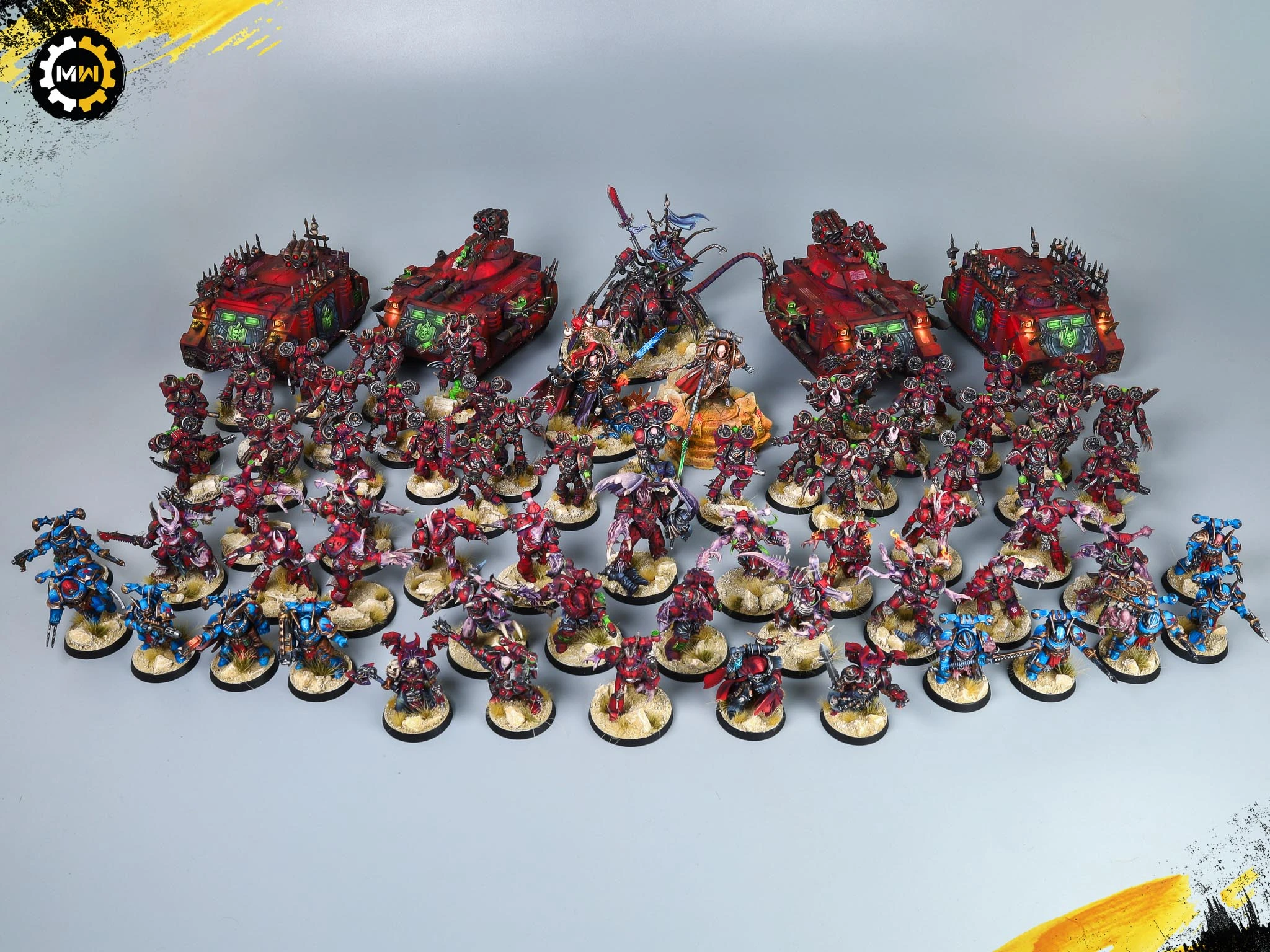 243-Model Magenta Word Bearers Army
