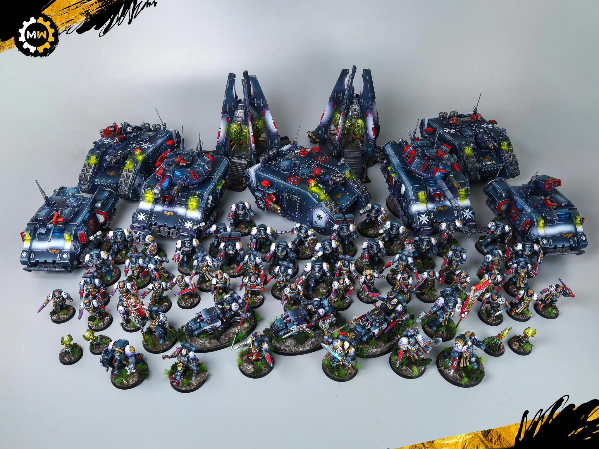Huge Black Templars Army Showcase