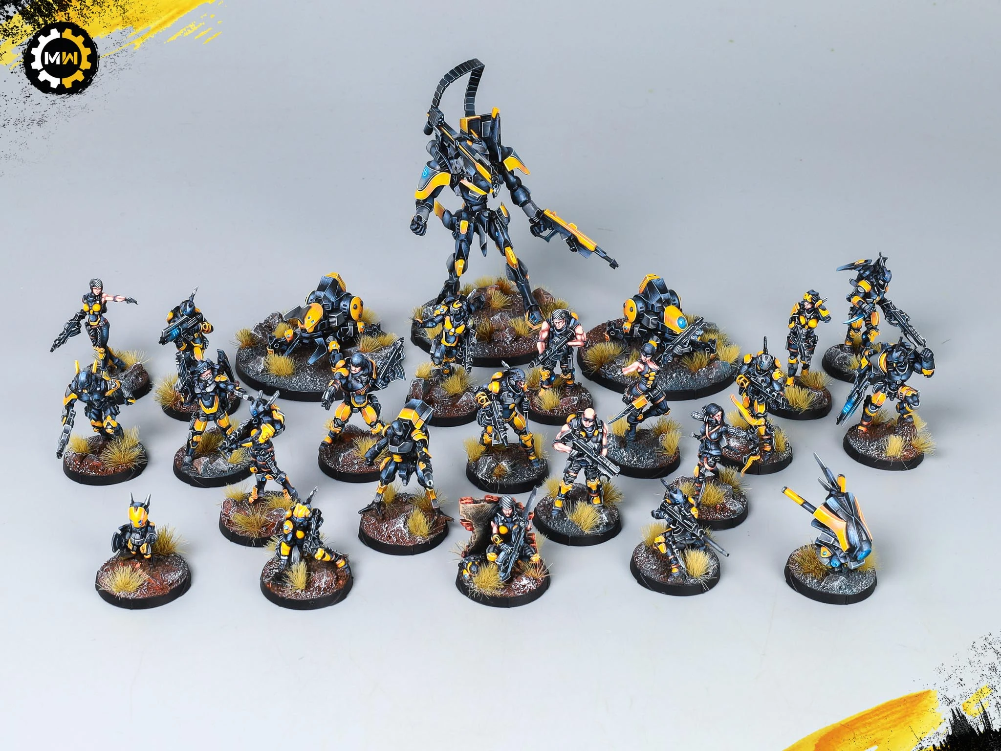 Custom Black and Yellow PanOceania Army