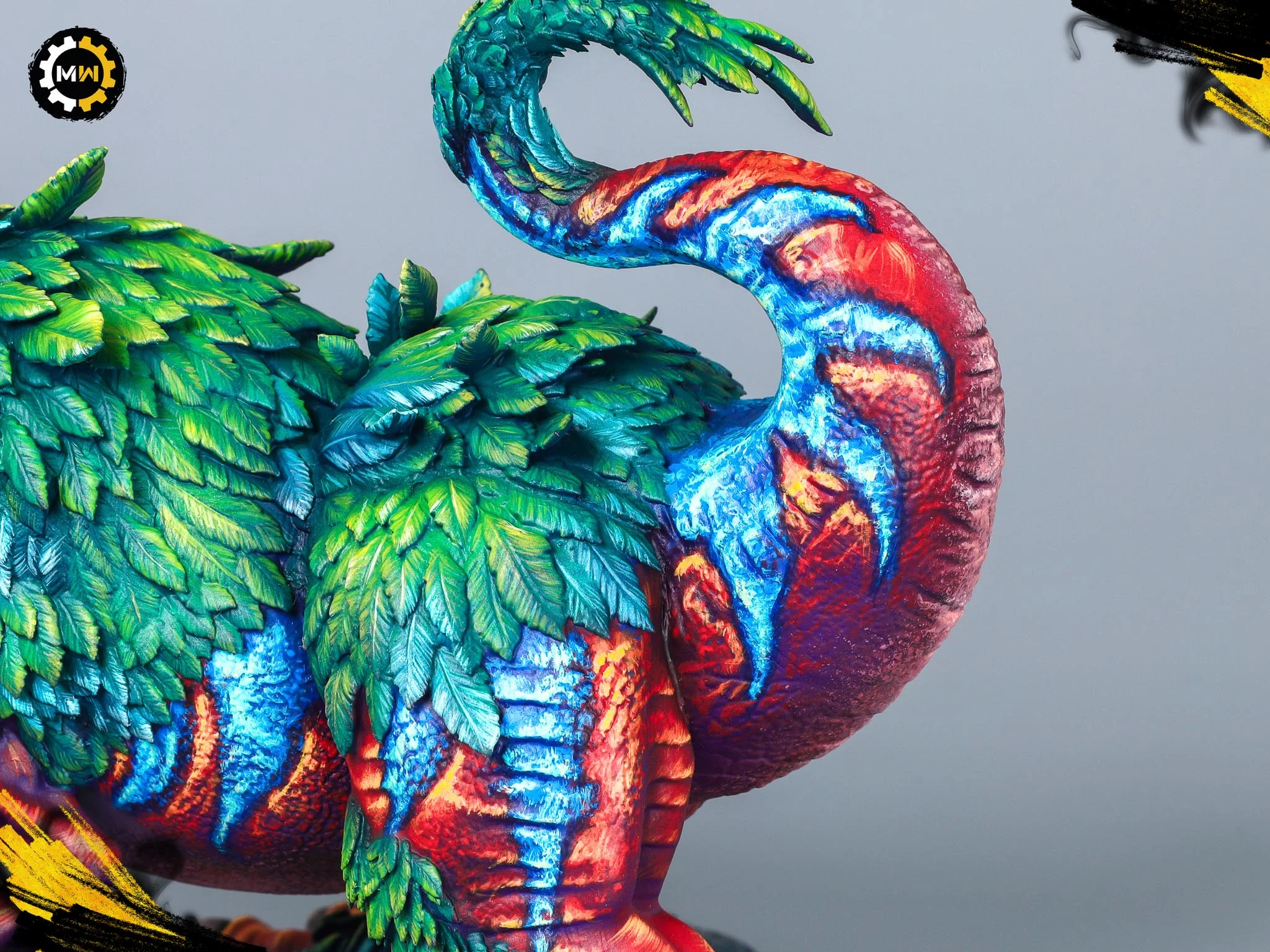Custom 3D Printed Dinobird Miniature
