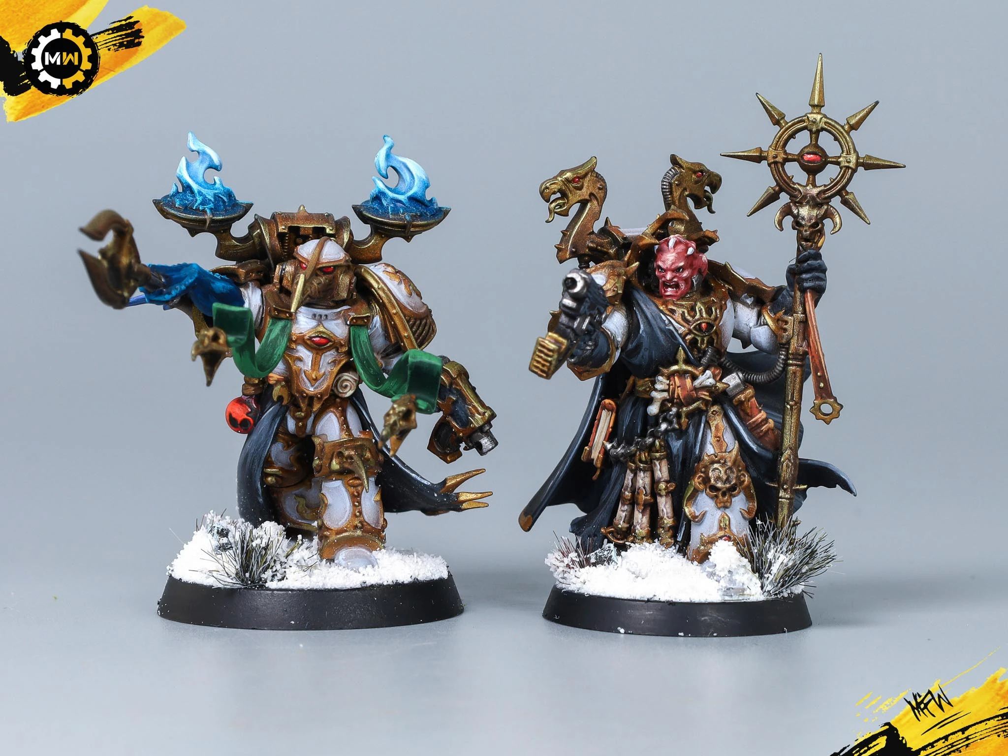 Custom White Thousand Sons Showcase