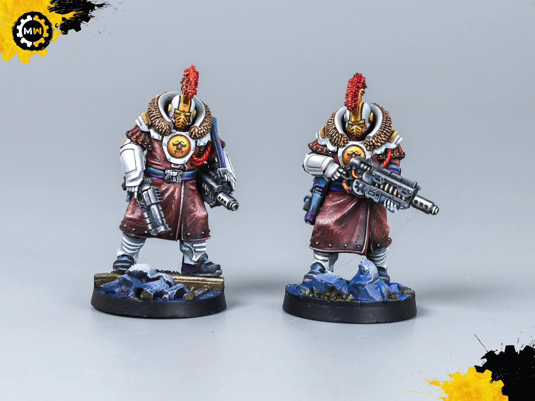 Painted Palanite Enforcers - Necromunda Miniatures