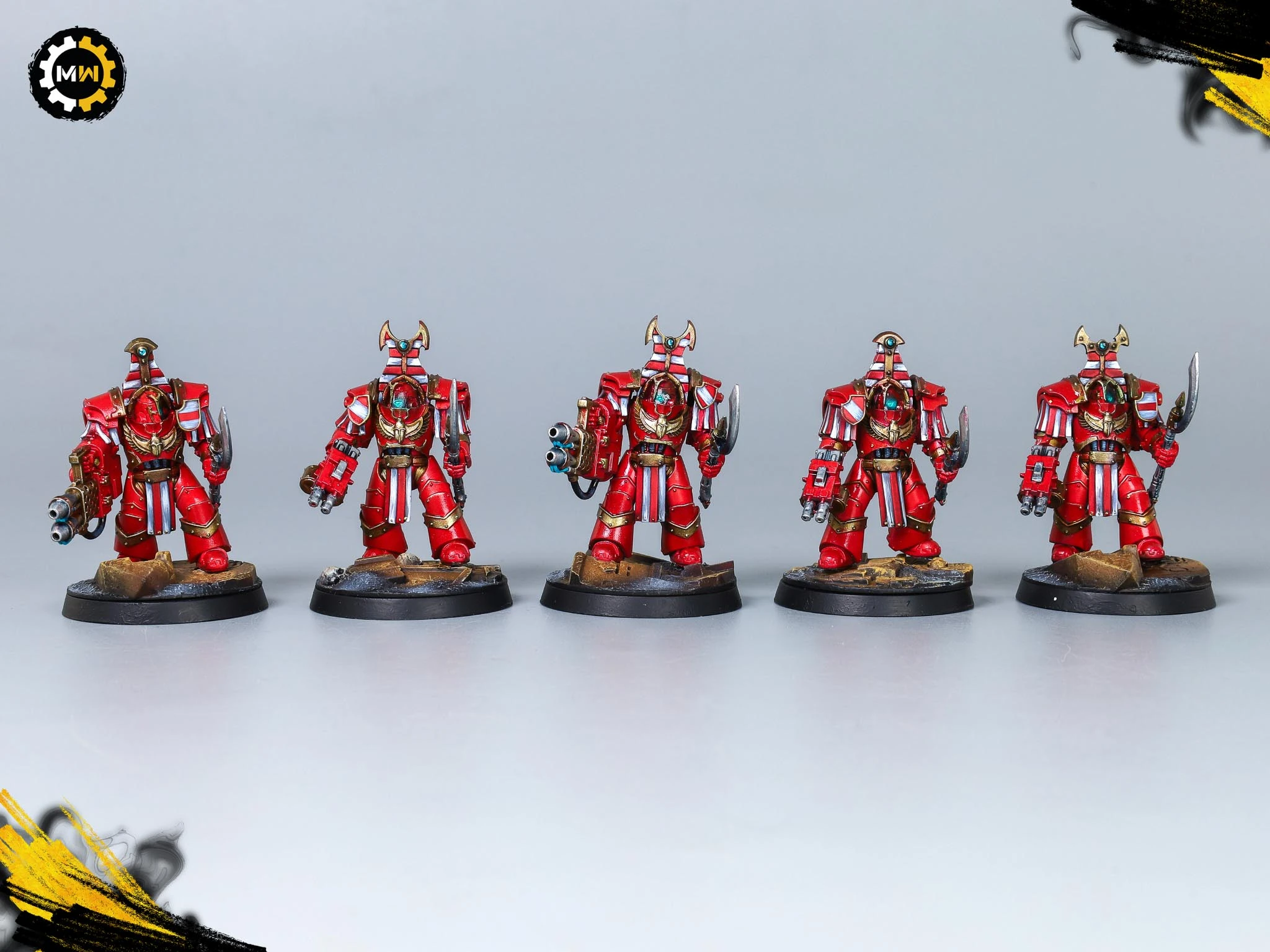 Custom Metallic Red Thousand Sons Army