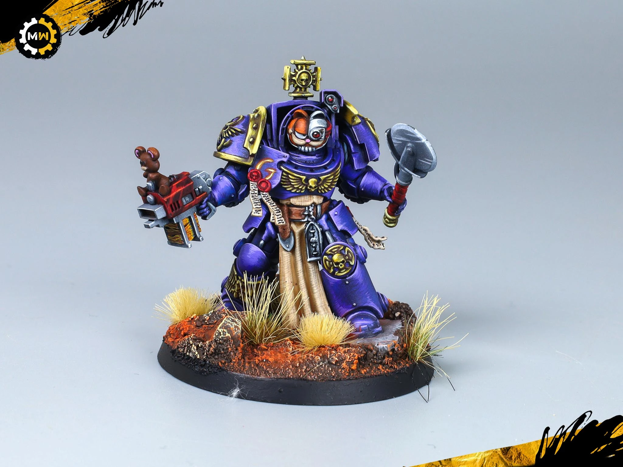 Custom Garfield Space Marine Kill Team 