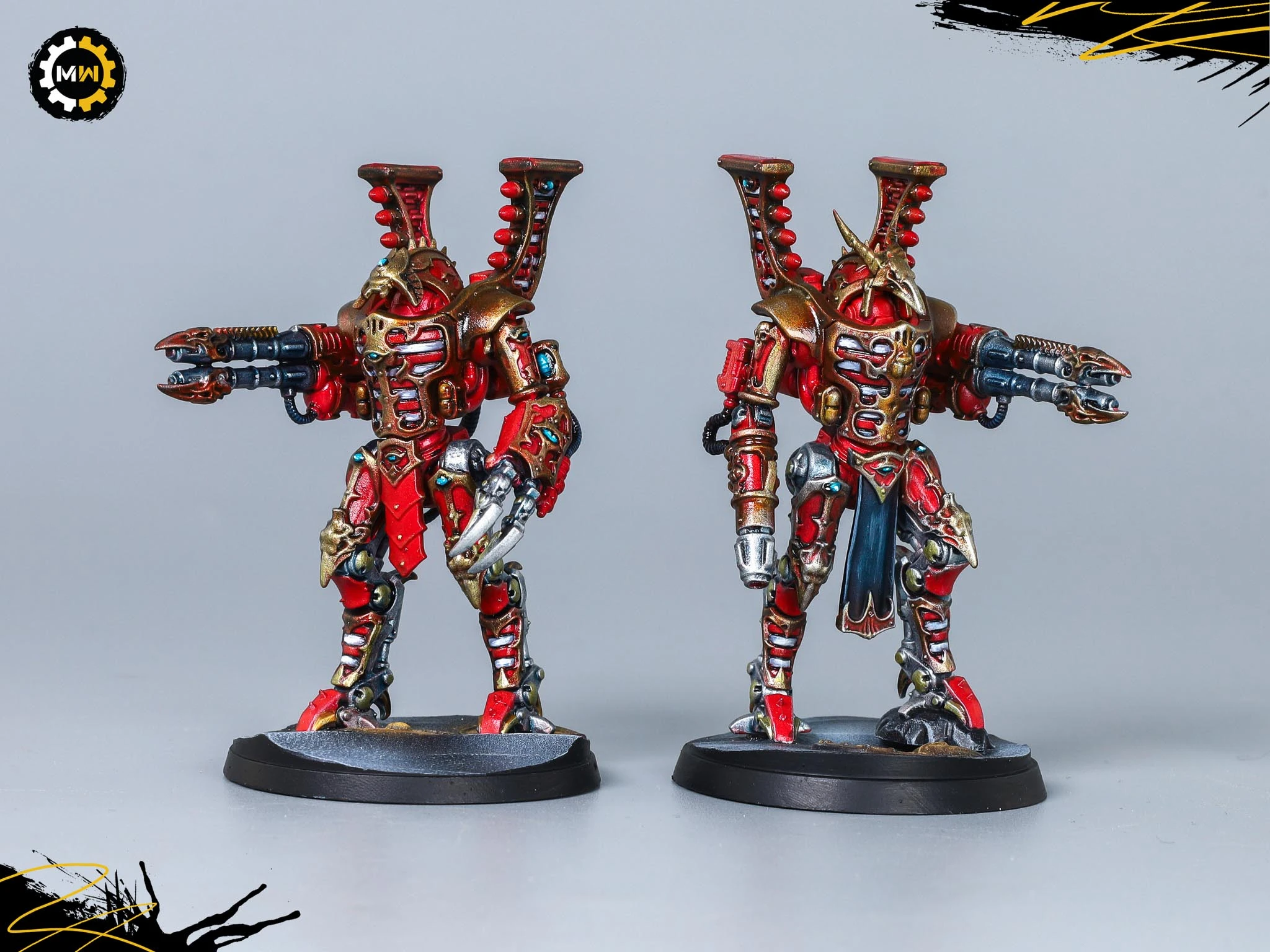 Custom Metallic Red Thousand Sons Army