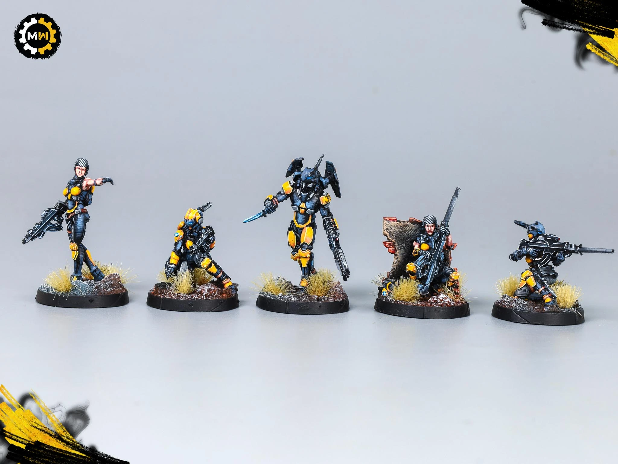 Custom Black and Yellow PanOceania Army