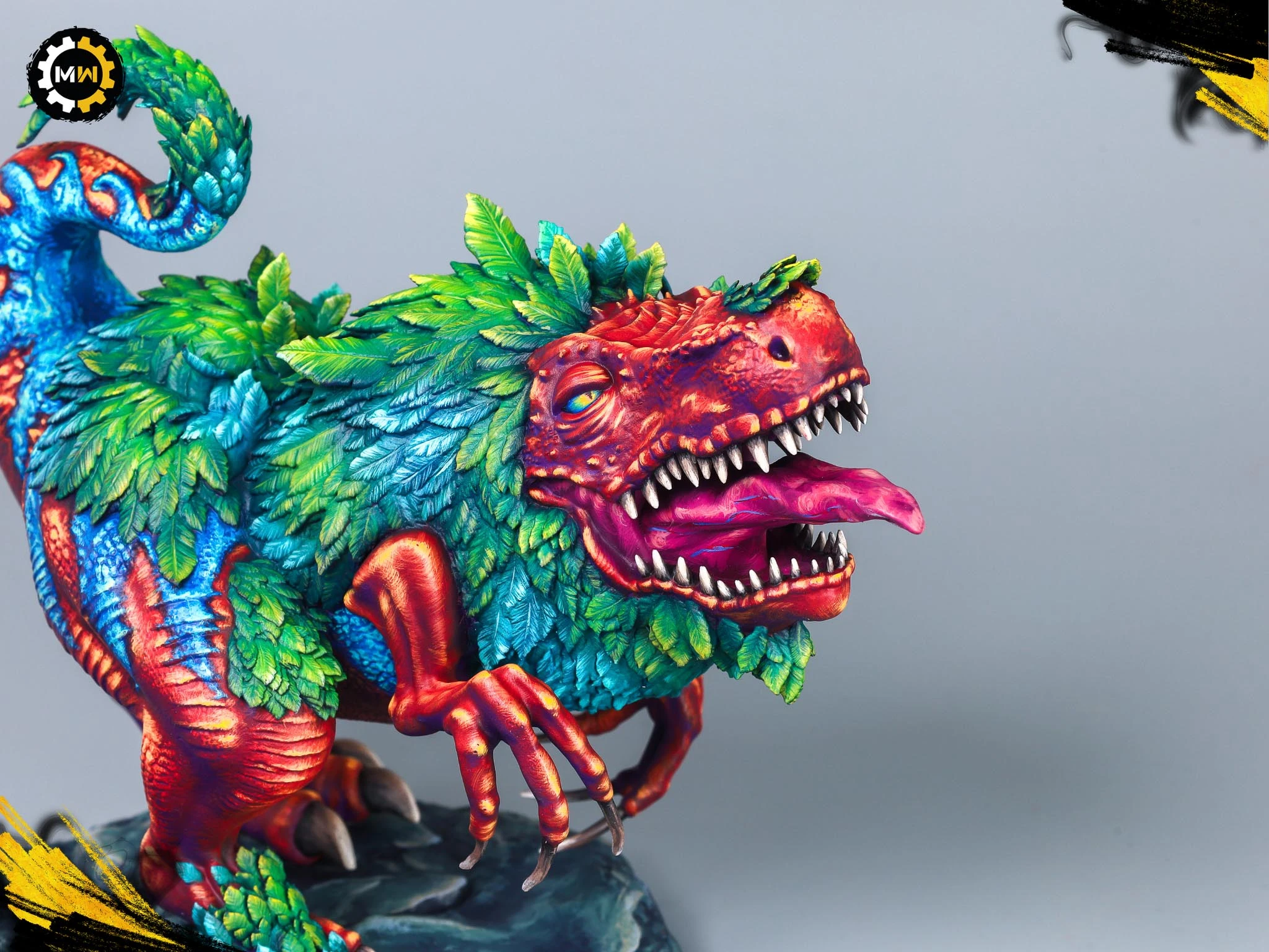 Custom 3D Printed Dinobird Miniature