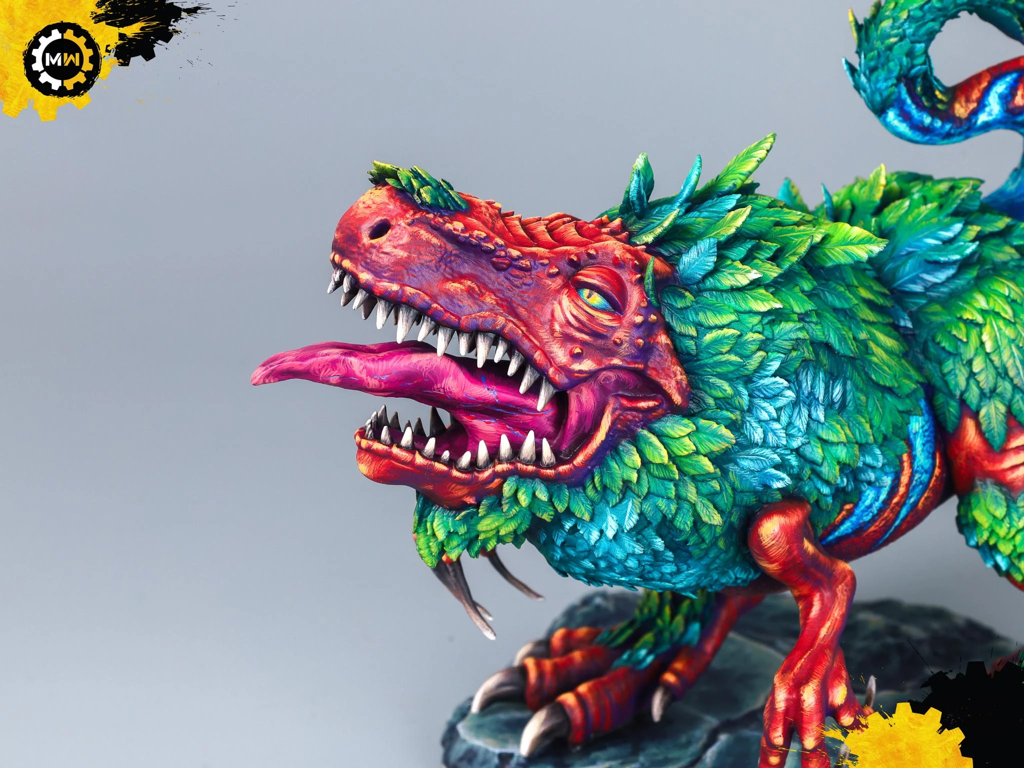 Custom 3D Printed Dinobird Miniature