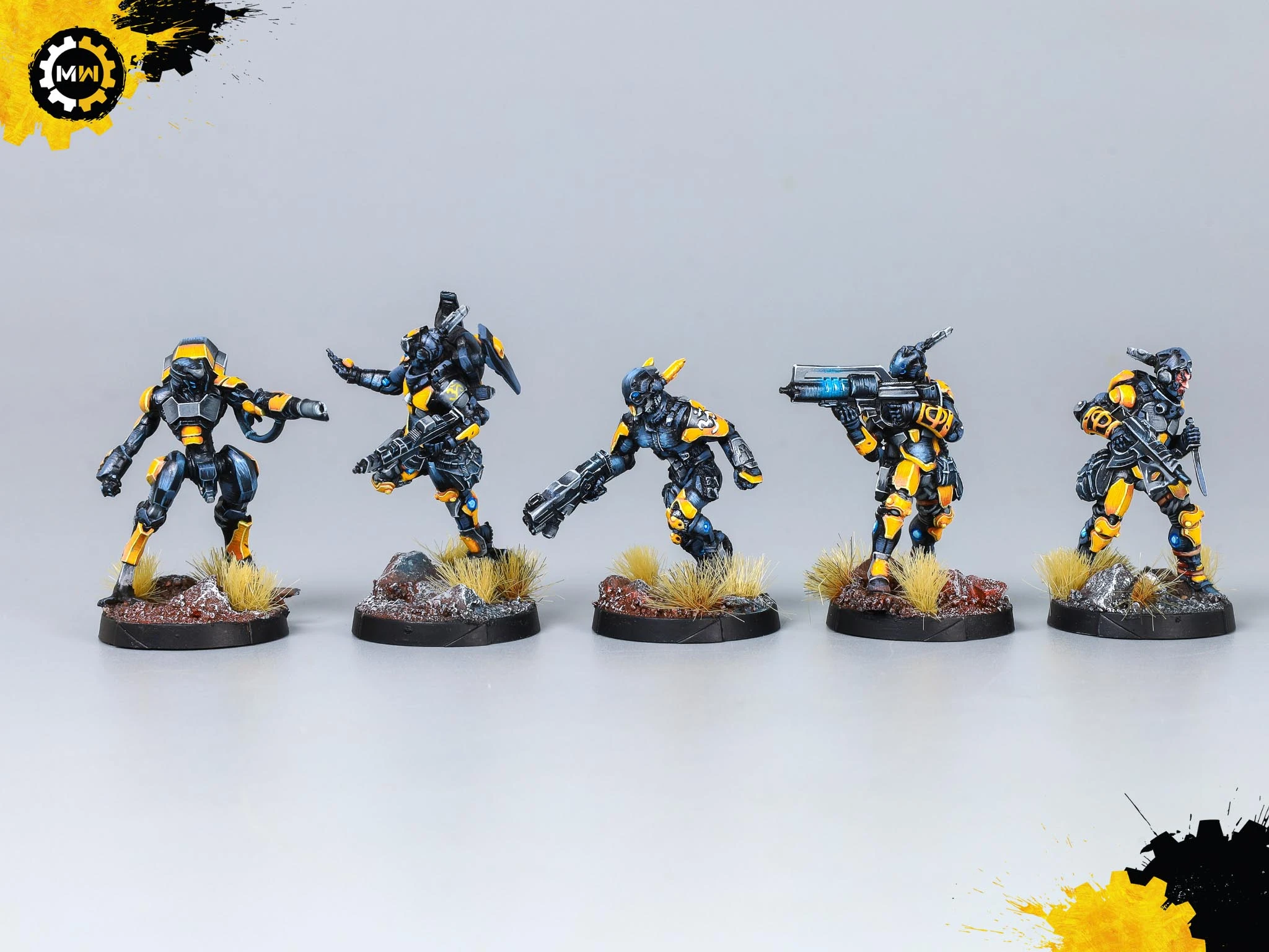 Custom Black and Yellow PanOceania Army