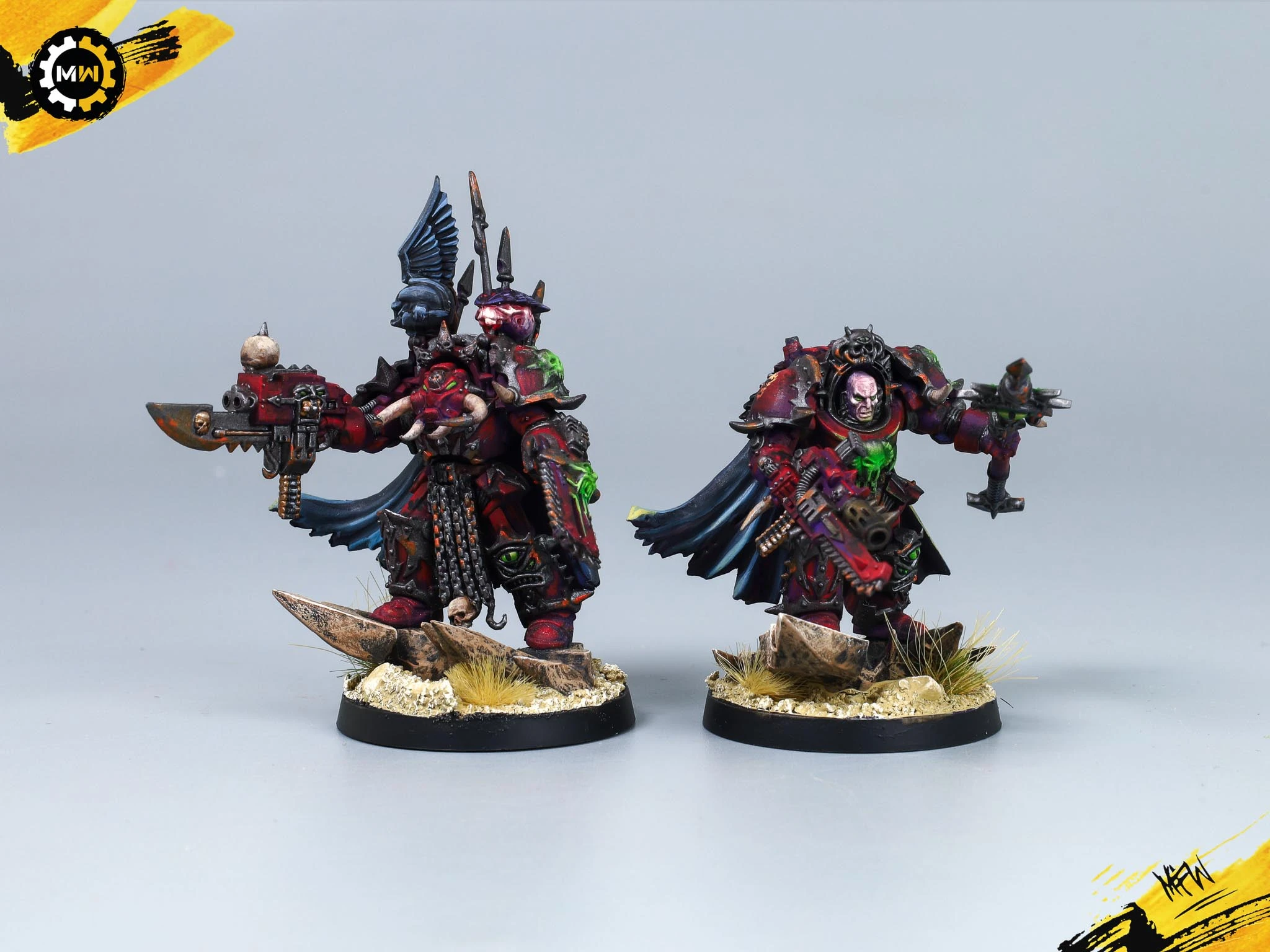 243-Model Magenta Word Bearers Army