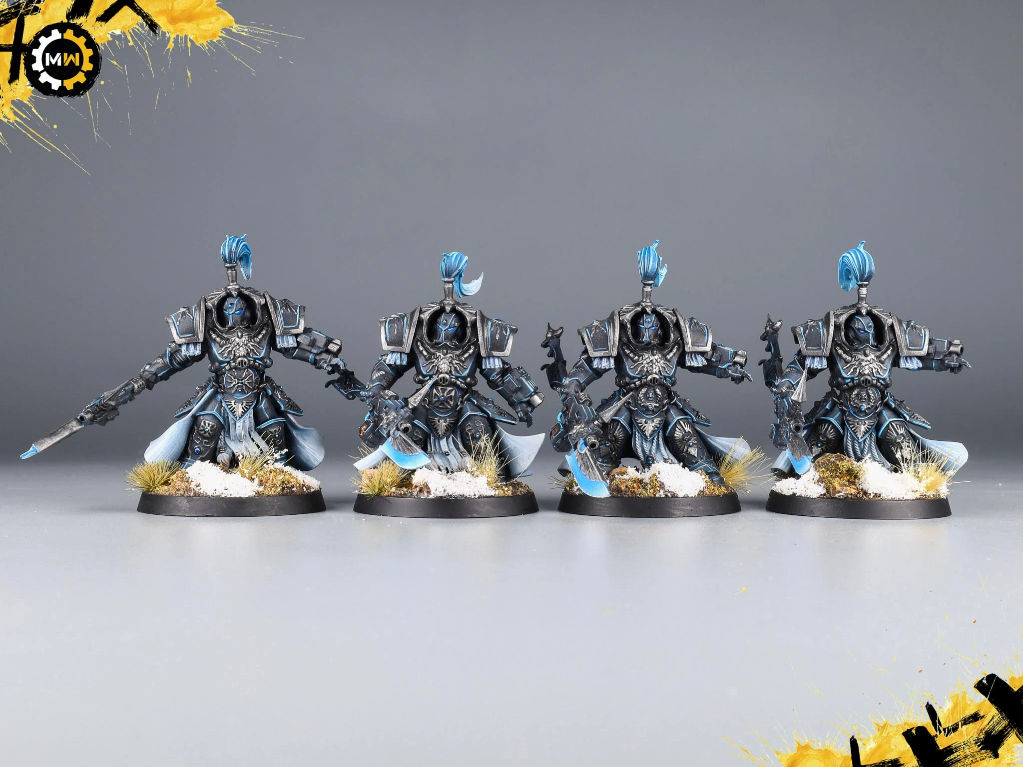 Black and Blue Adeptus Custodes