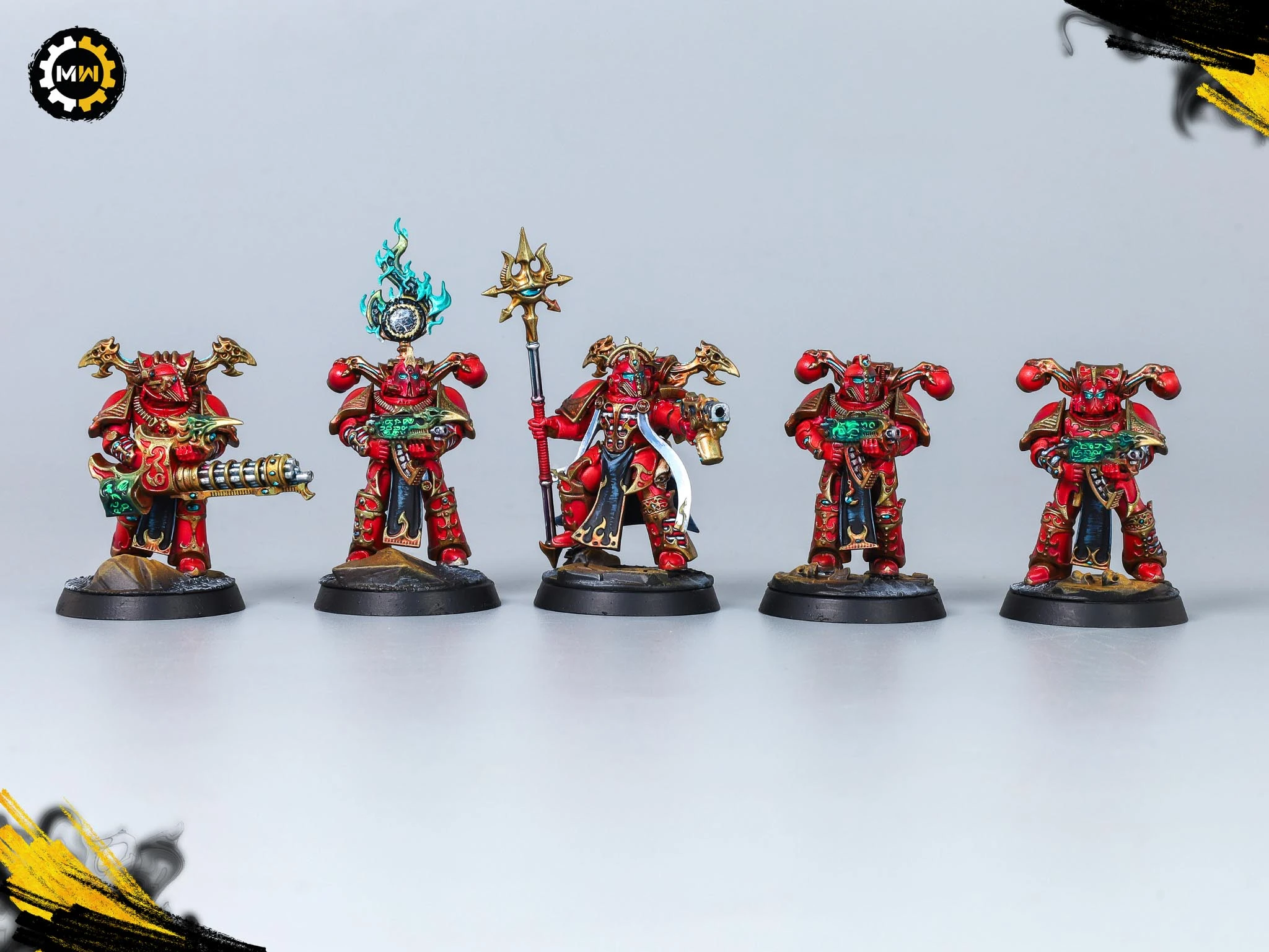 Custom Metallic Red Thousand Sons Army