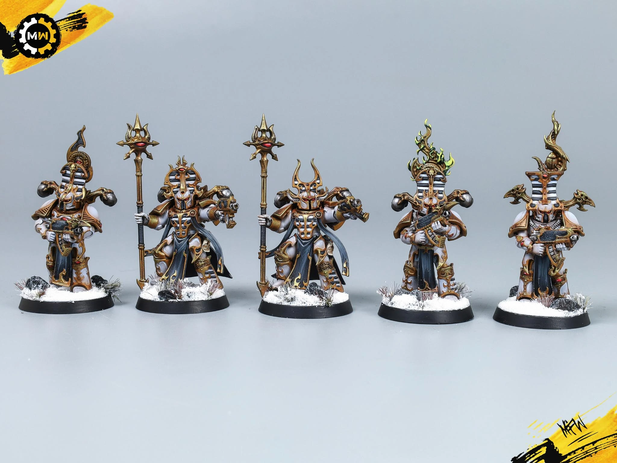 Custom White Thousand Sons Showcase