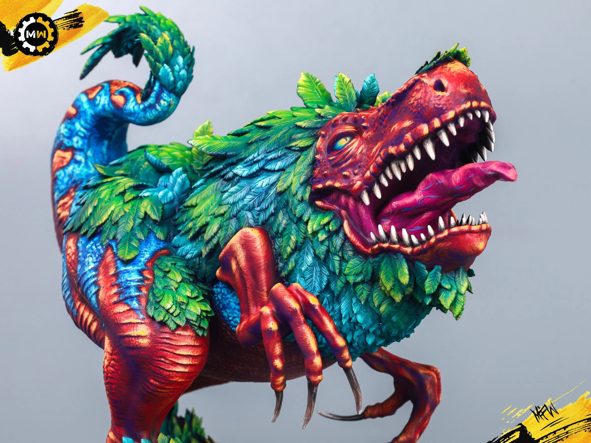 Custom 3D Printed Dinobird Miniature