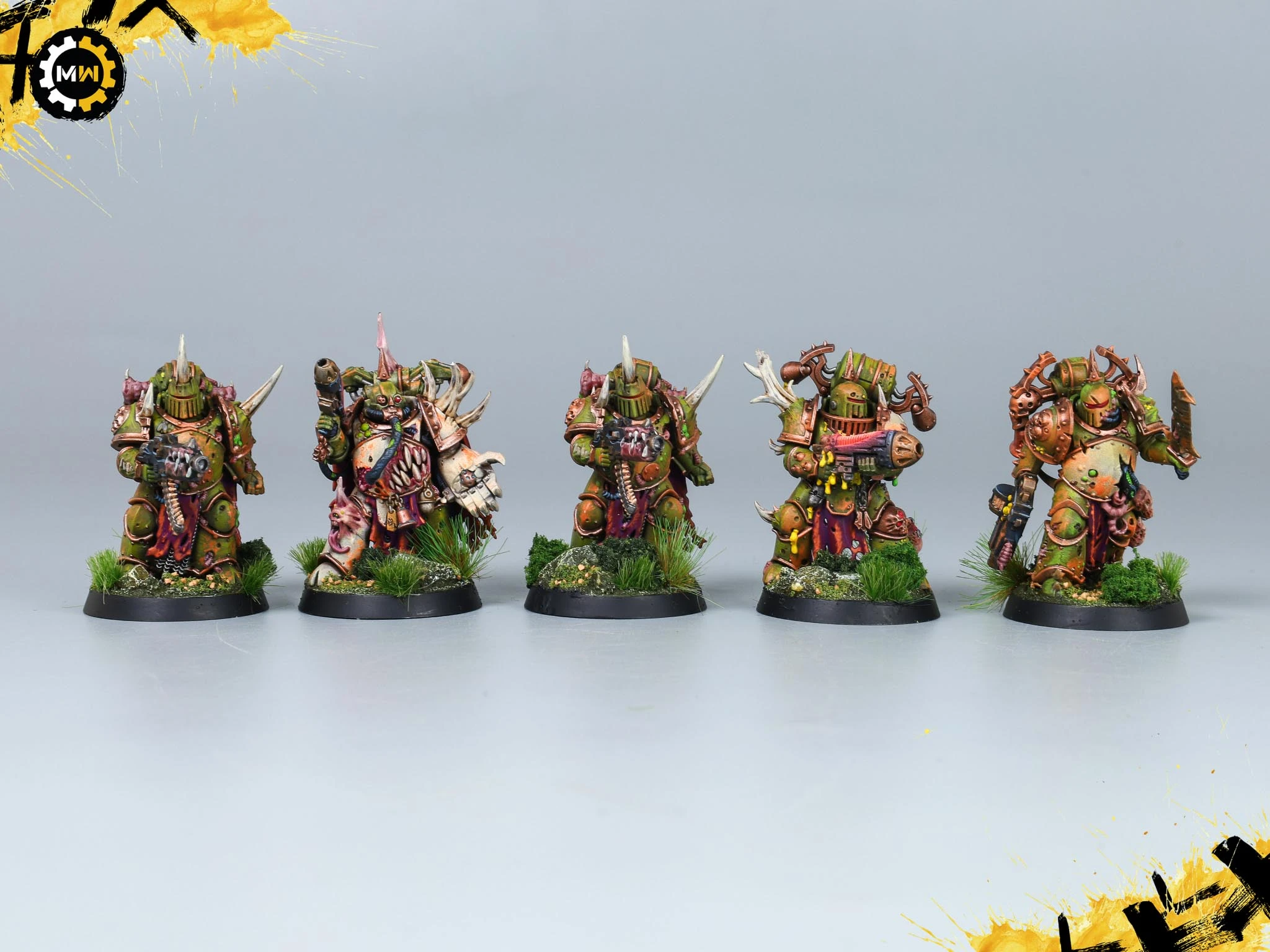 Custom Death Guard Army - 30/40k Scheme