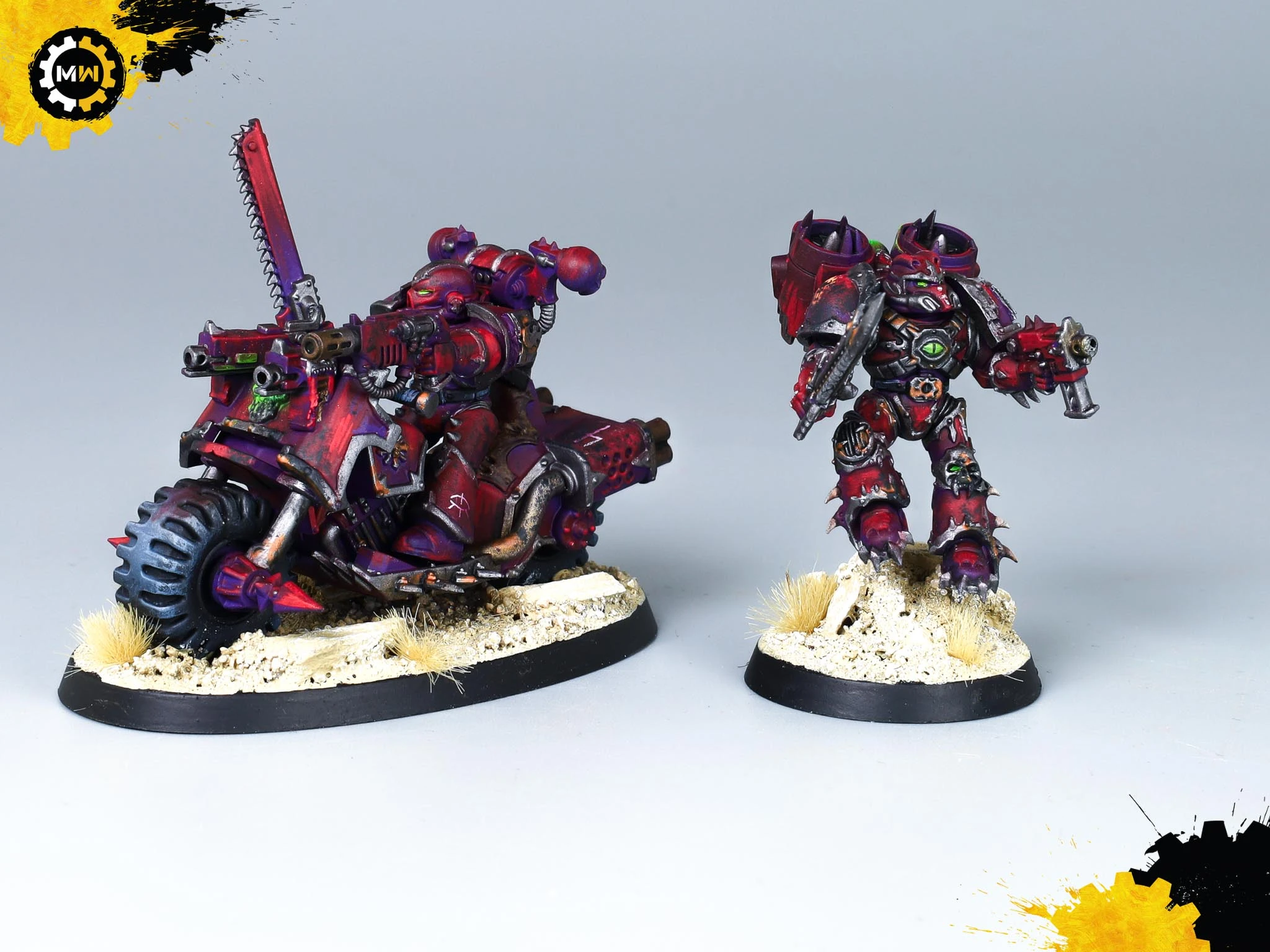243-Model Magenta Word Bearers Army