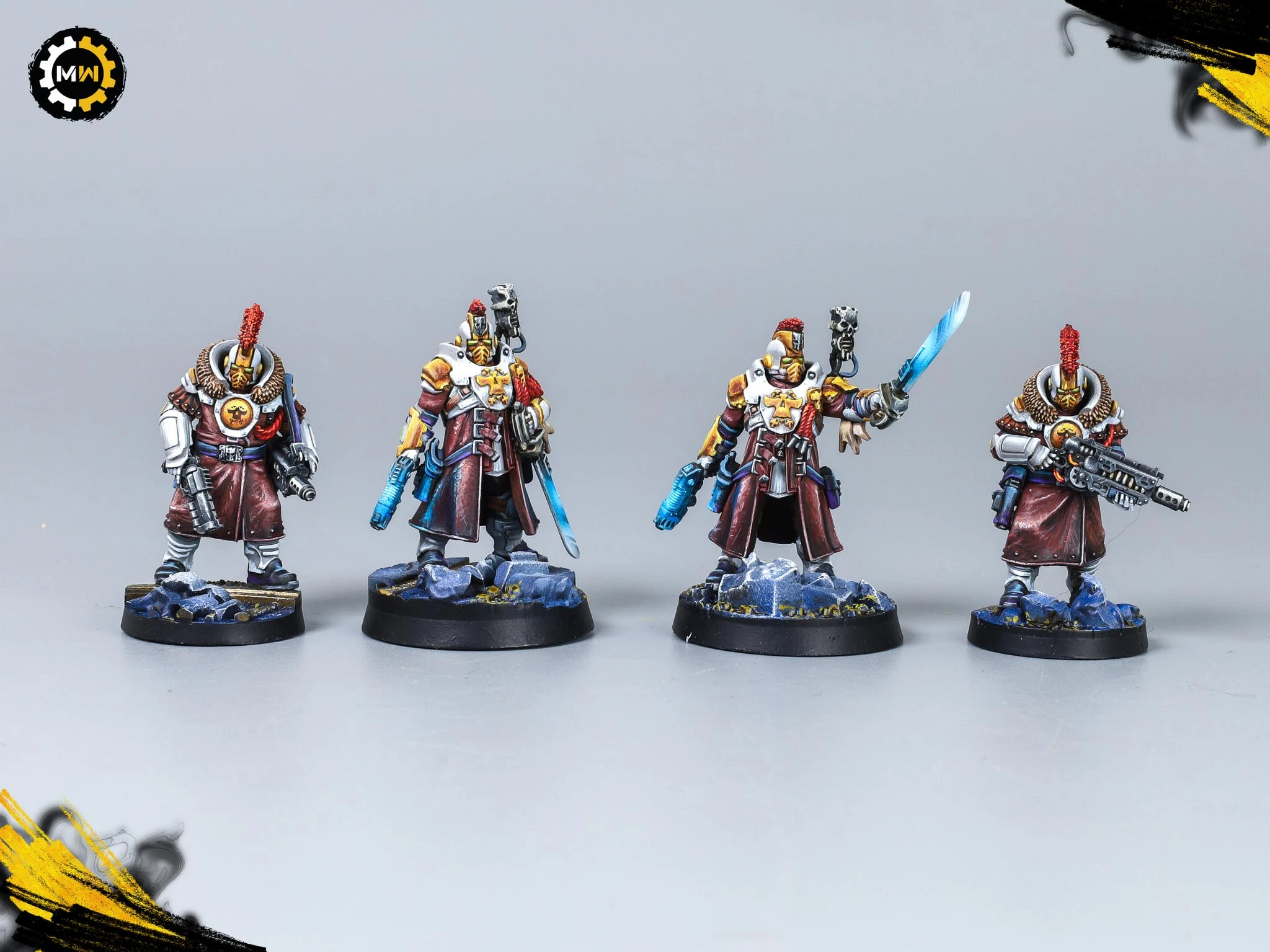 Painted Palanite Enforcers - Necromunda Miniatures