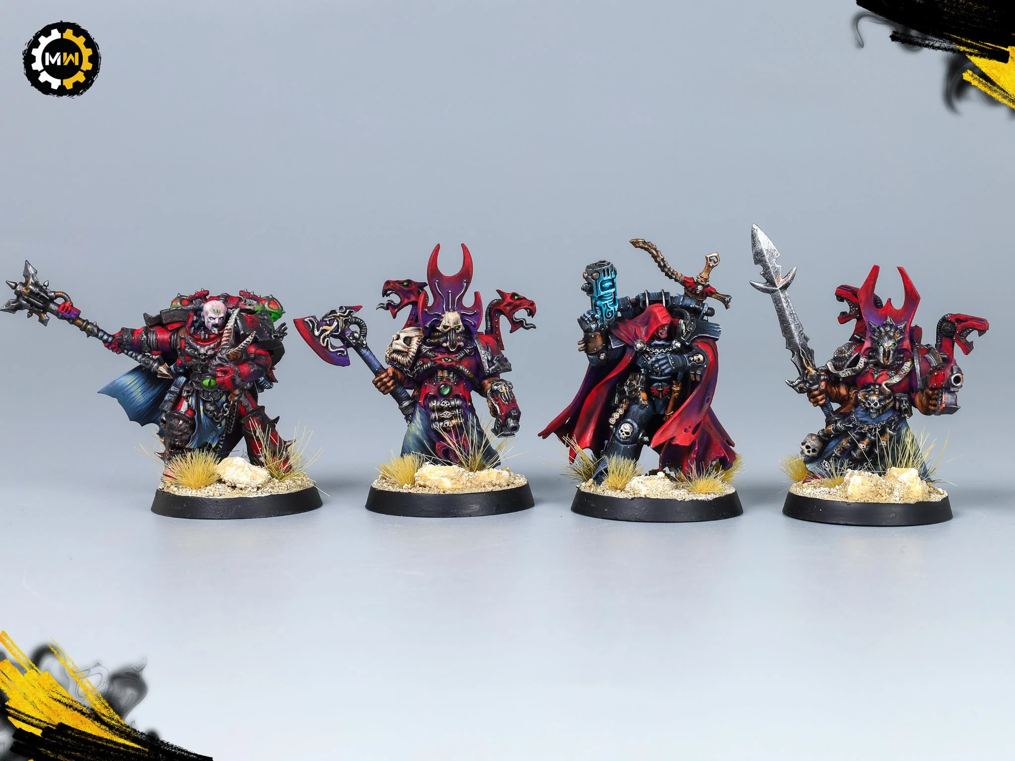 243-Model Magenta Word Bearers Army