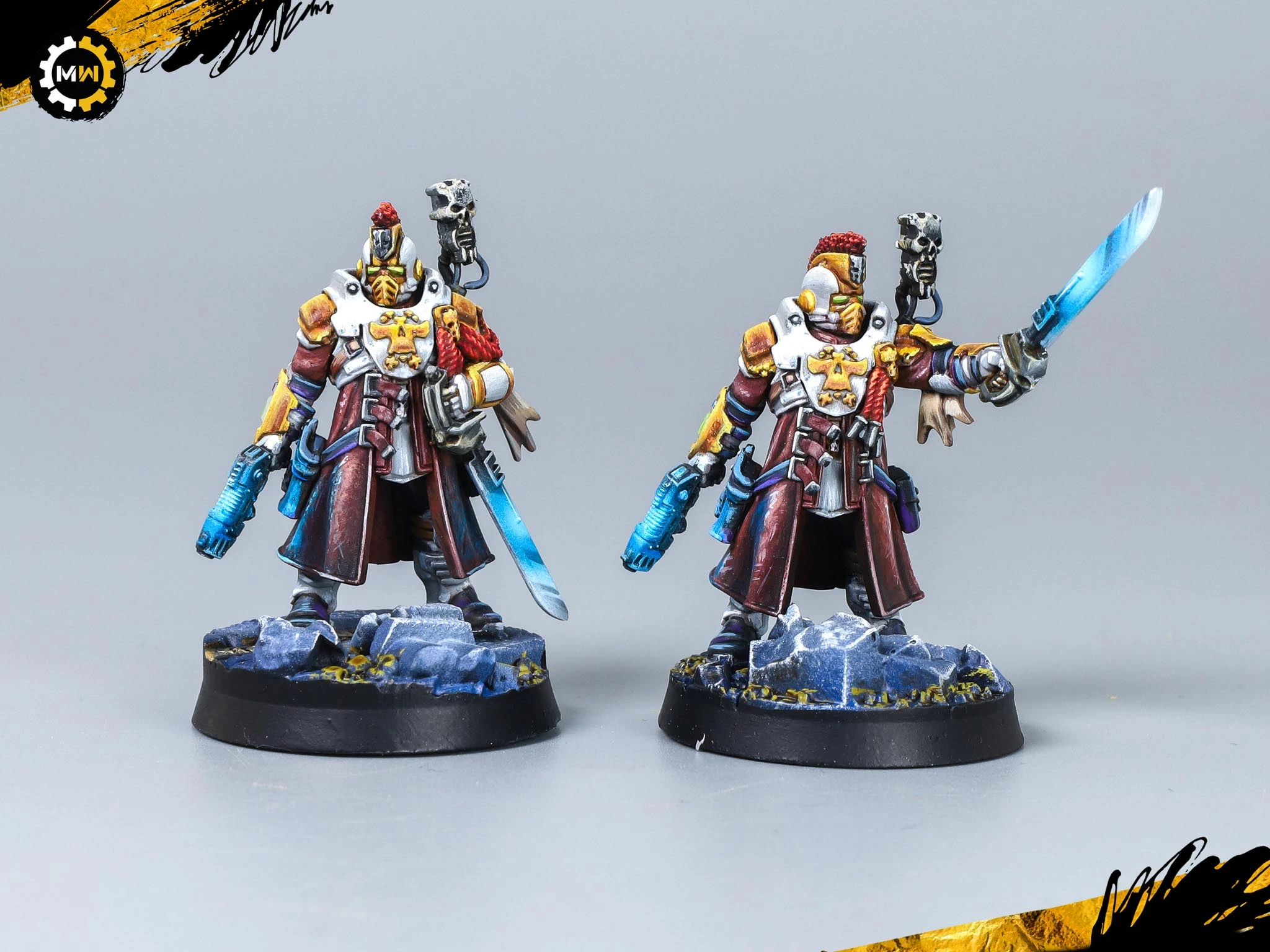 Painted Palanite Enforcers - Necromunda Miniatures