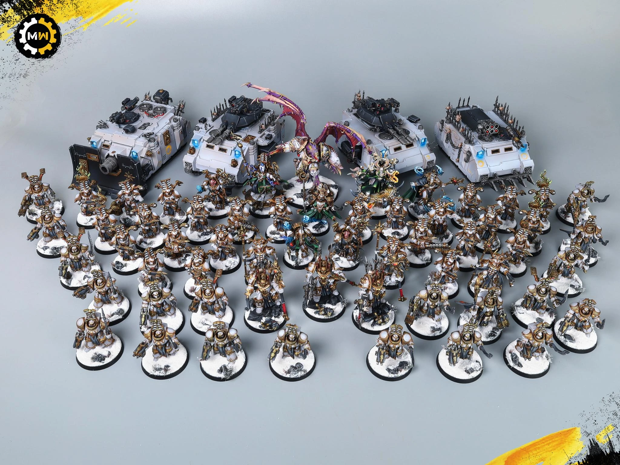 Custom White Thousand Sons Showcase