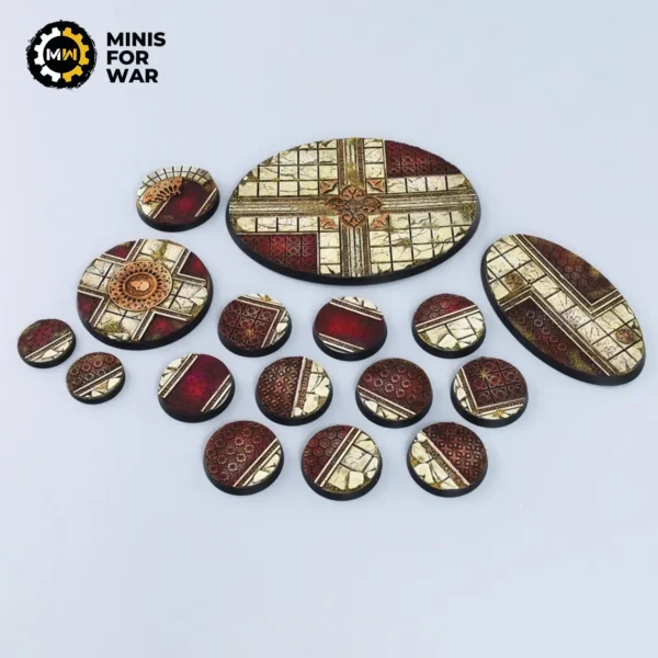 Crimson Cathedral - Battle-Ready Painted Bases (round)