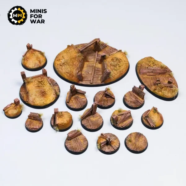 Death Fields - Battle-Ready Painted Bases (round)