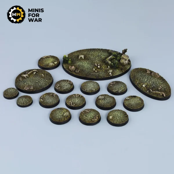 Desert Plains - Battle-Ready Painted Bases (round)