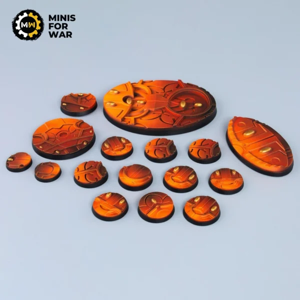 Fire Temple - Battle-Ready Painted Bases (round)
