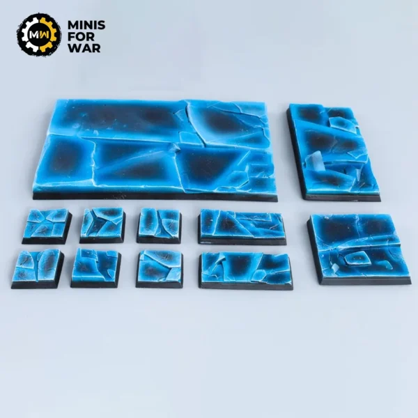 Frozen Lake - Battle-Ready Painted Bases (Square)