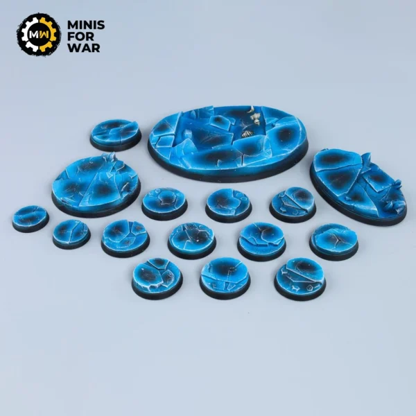 Frozen Lake - Battle-Ready Painted Bases (round)
