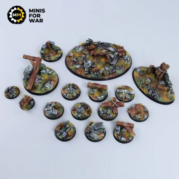 Ghost Town - Battle-Ready Painted Bases (round)