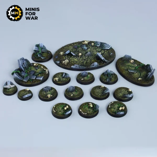 Graveyard - Battle-Ready Painted Bases (round)