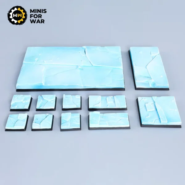 Ice Planet - Battle-Ready Painted Bases (Square)