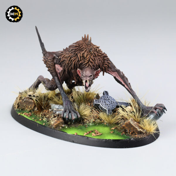 Varghulf Courtier #1 - Painted Miniature (Flesh‑eater Courts / Age of Sigmar)