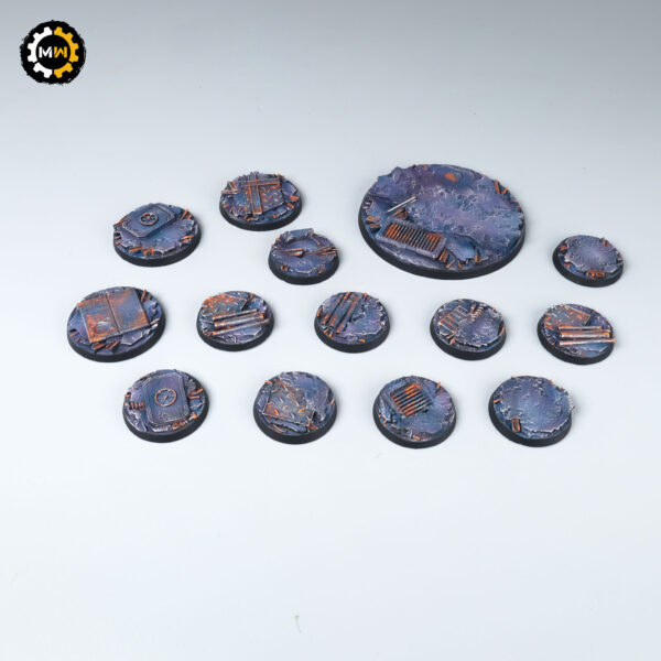 Iron Outpost - Battle-Ready Painted Bases (round)