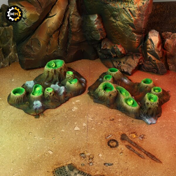Toxic Vents – Painted 3D Terrain Set