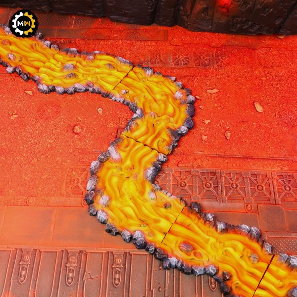 Lava River – Painted 3D Terrain Set